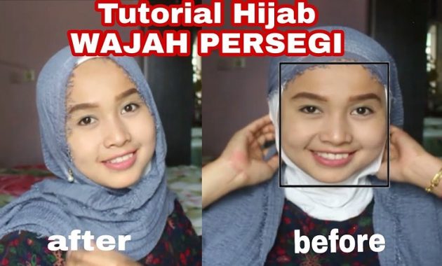 Tips Hijab untuk Wajah Kotak