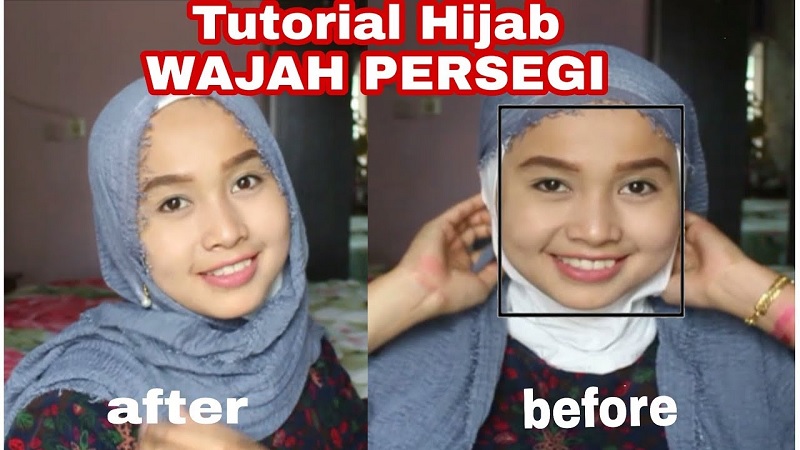 Tips Hijab untuk Wajah Kotak