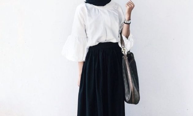 warna hijab untuk baju putih